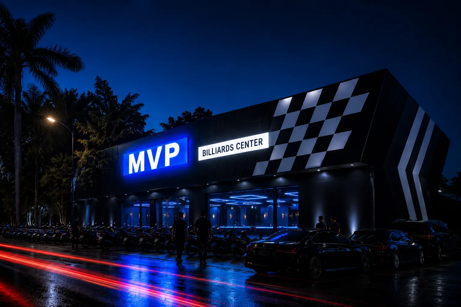 Mặt tiền MVP về đêm